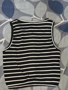 Striped Cropped Tank Top