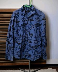 Pure Cotton Semi Formal Slim Fit Shirt For Men