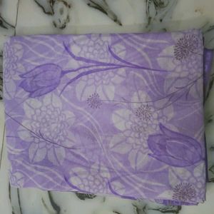 Light Purple Floral Print Saree