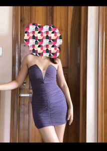 Newme - Purple Bodycon Mini Dress