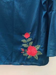 Green Flared Sleeve Top