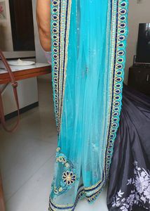 Beautiful Work Ghagra Choli Duppatta For Sale