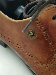 Van Heusen Brown Leather Formal Shoes