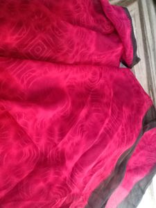 Magenta Rose Pink Dress Material With Dupatta