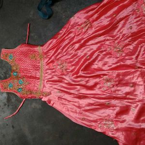 Elegant Pink Ethnic Gown