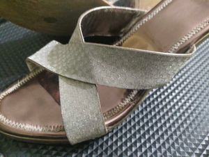 Bronze Bling Party Wedges