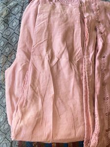Like New Pent Long Kurti With Heavy Duppata
