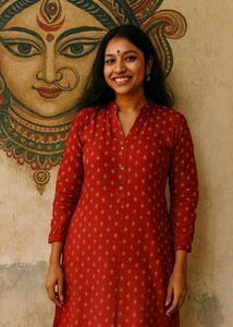 Full Sleeve Red Kurta For Men/ Women