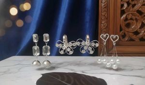 New 3 pairs of Elegant Dangle Earrings