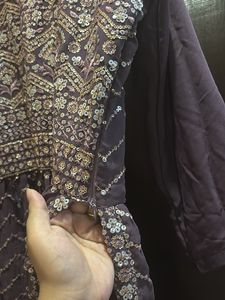 Elegant Purple Naira Cut Suit