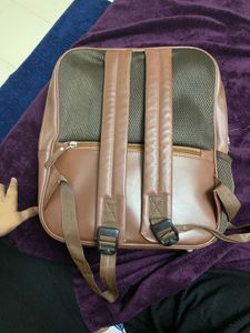 Brown Leather Backpack