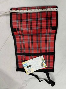Red Plaid Car Organizer