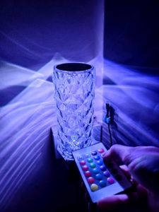 Crystal Rose Table Lamp