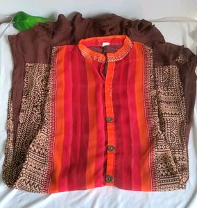 Stand Collar Different Kurta