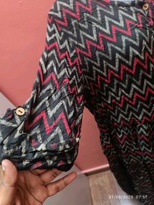 XXL size Chic Printed Maxi Dress
