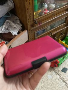 2Brand New attractive Maroon N Pink Card Holder