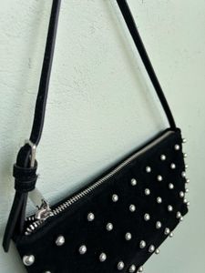 Studded Suede Bag
