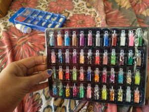 48 Pieces 3d Nail Art Set