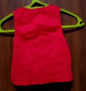 Red Crop Top