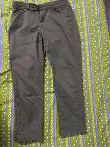Olive Green Casual Pants