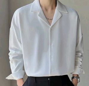 White Camp Collar Shirt✅✅