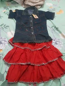 Skirt Top Set New