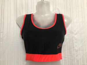 Nike Black And Red Gym Wear Top