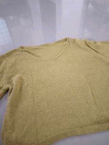 Yellow Knit Top - Casual Style