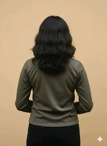 crop top mock high neck