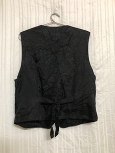 Talbots Petites Black Cotton Vest