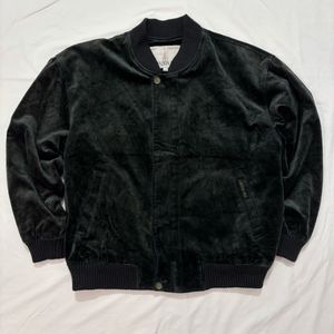 Vintage Velvet Bomber Jacket