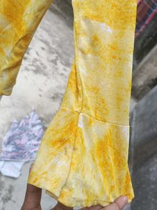 Yellow Tie-Dye Tunic