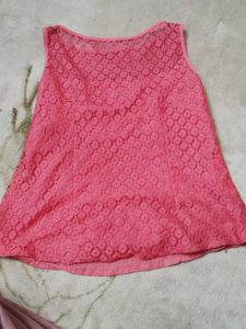 Cute Pink Lace Top