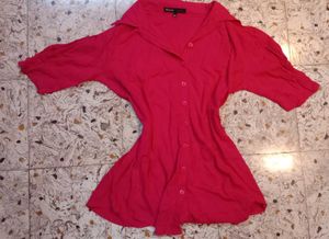 Pink Button-Down Shirt