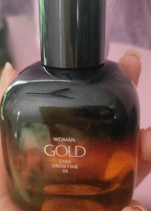 Zara Perfume Women Gold Dress Time