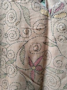 Katha Embroidered Kurta set