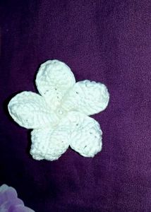 Crochet Plumeria  Hair Clip ...
