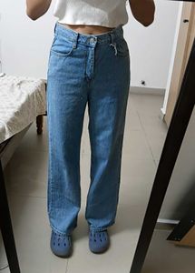 Wide Leg Denim Jeans