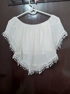 White Off Shoulder Top