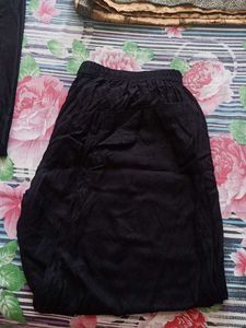 Black Kurta With Trouser Dupatta