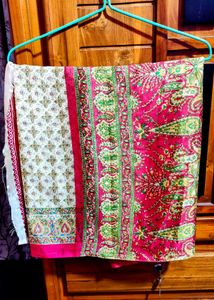 Pink Paisley Saree