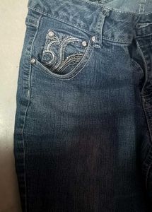 Y2k Embellished Bootcut Jeans