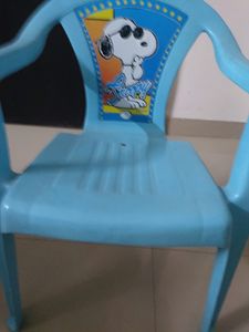 Kids Plastic Chair In Blue Colour