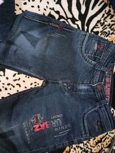 Jeans For Boys Soft Fabric And Comfortable Waist Is 26 Inches And Length Is 37 Inches