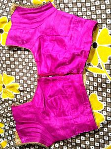 Magenta Readymade Saree Blouse