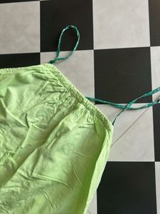 Green Drawstring Dress