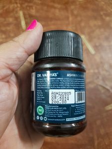 Two Ayurveda Medicines Dr. Vaidya&#39;s Ashwagandha Boosts Immunity and Relieves Stress And Himalaya Q-Dee Cramps Relief
