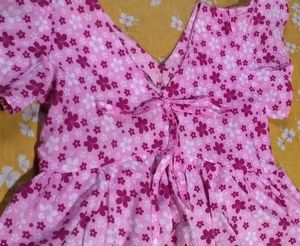 Baby Pink Floral Top Perfect For Summer