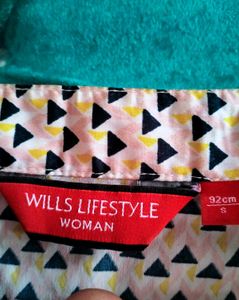Wills Lifestyle Women Branded Printed Top