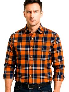Guys Style Plaid Shirt | Chest 44